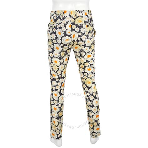 burberry serpentine floral print pants|Burberry Men's Serpentine Floral Print Straight Leg Pants.